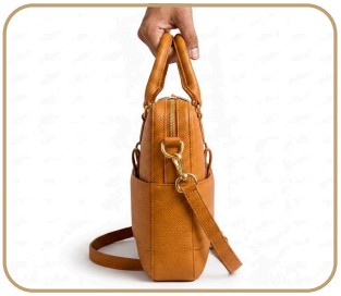 Multi-Utility Leather Laptop Bag – Multi-Utility Leather Laptop Bag with Adjustable Strap